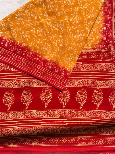 FIZA:Handmade Mul Cotton Saree