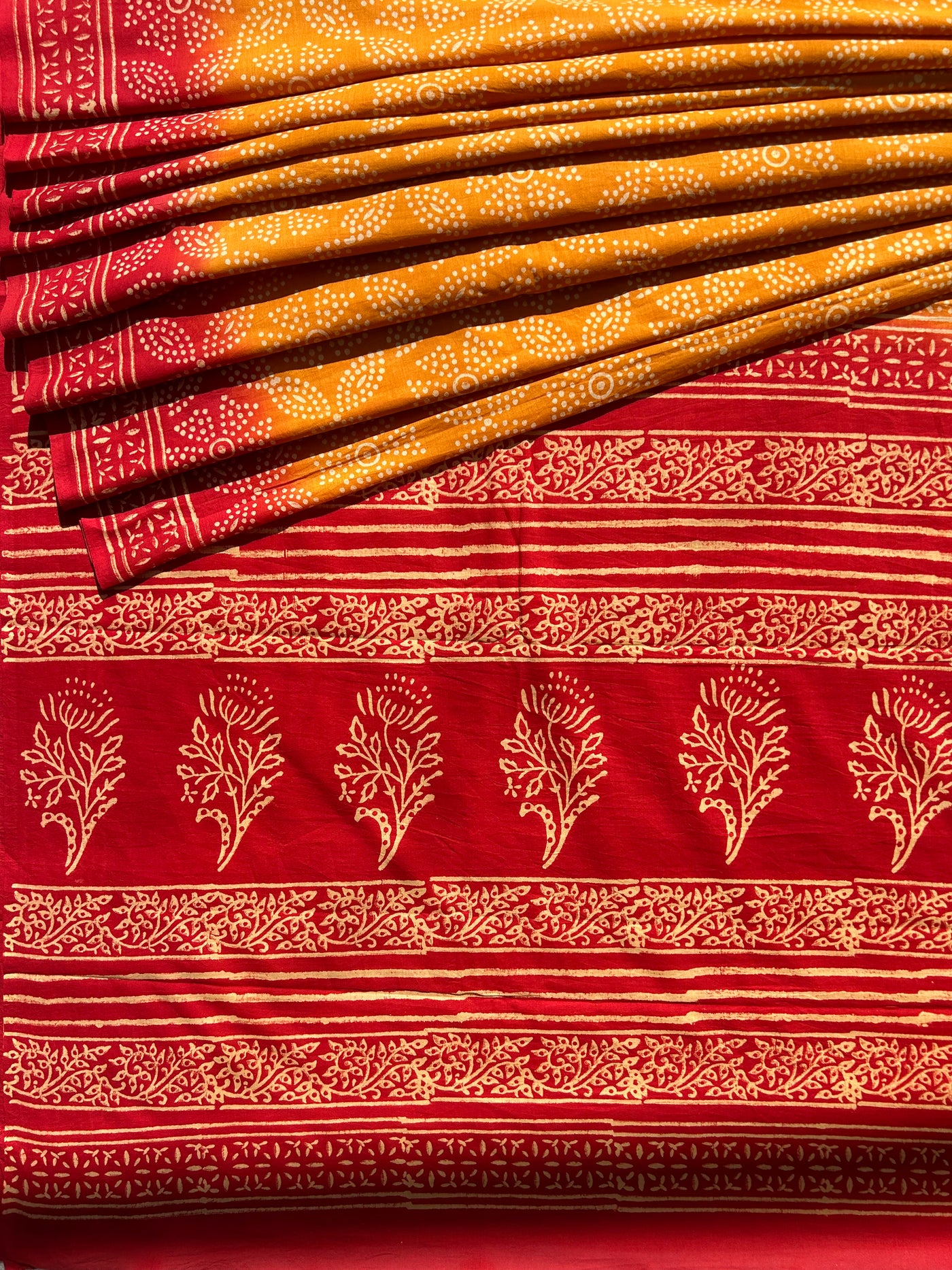 FIZA:Handmade Mul Cotton Saree