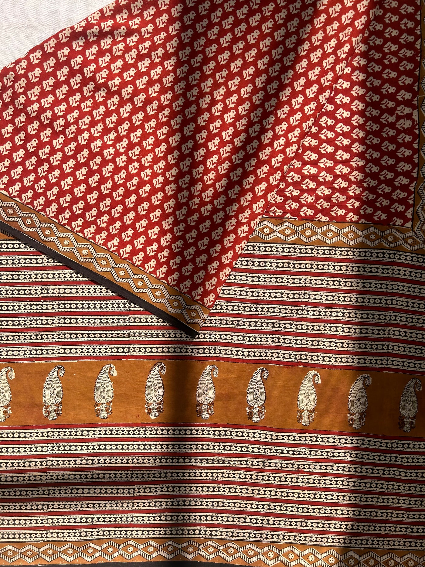 JUGNU:Handmade Mul Cotton Saree