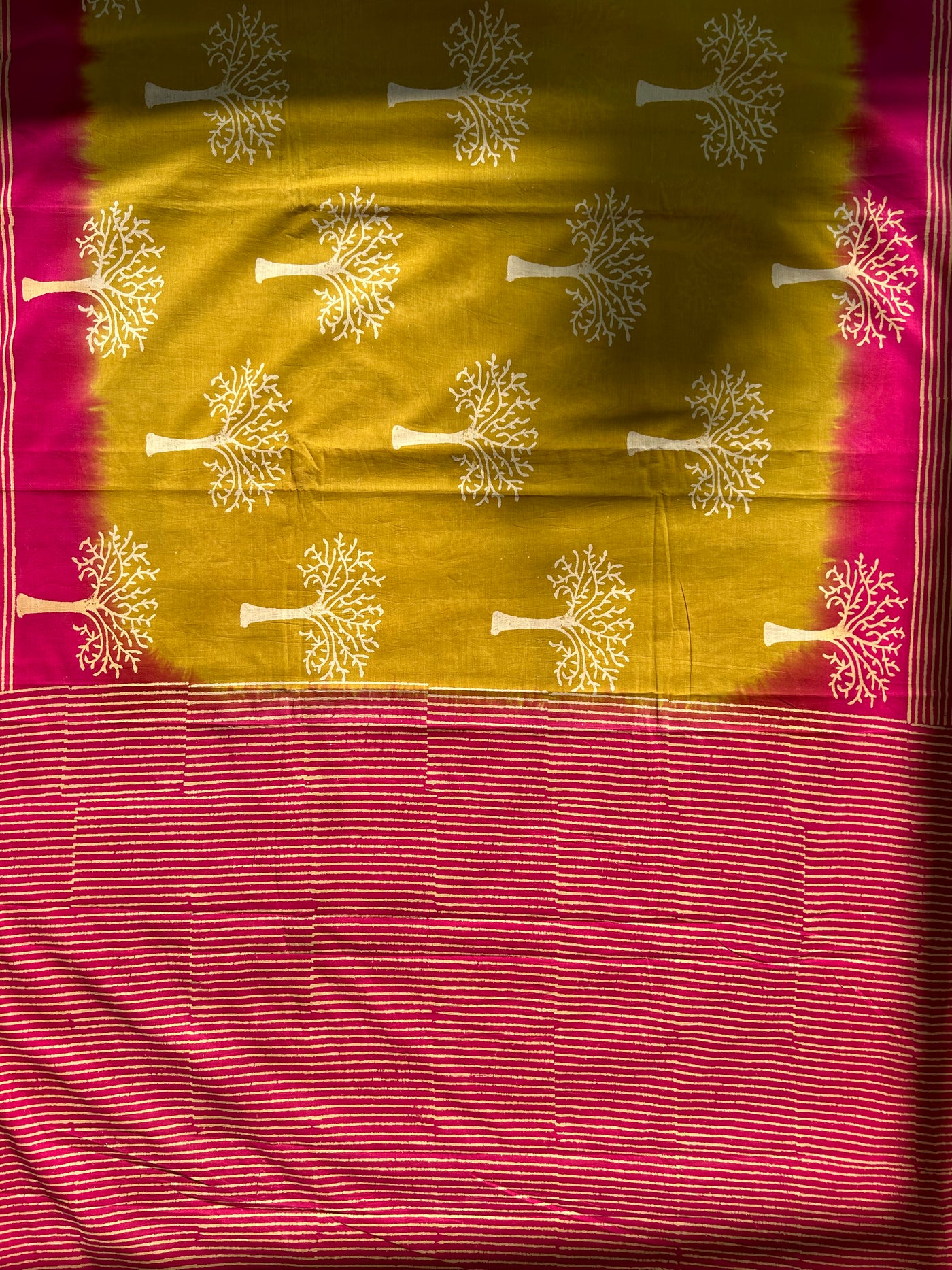 KUMKUM:Handmade Mul Cotton Saree