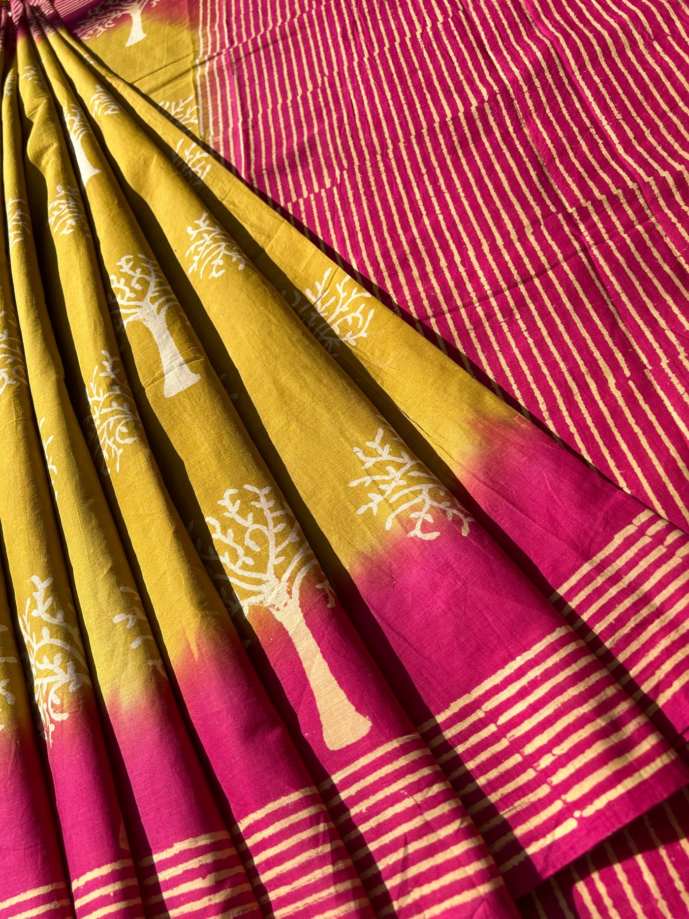 KUMKUM:Handmade Mul Cotton Saree