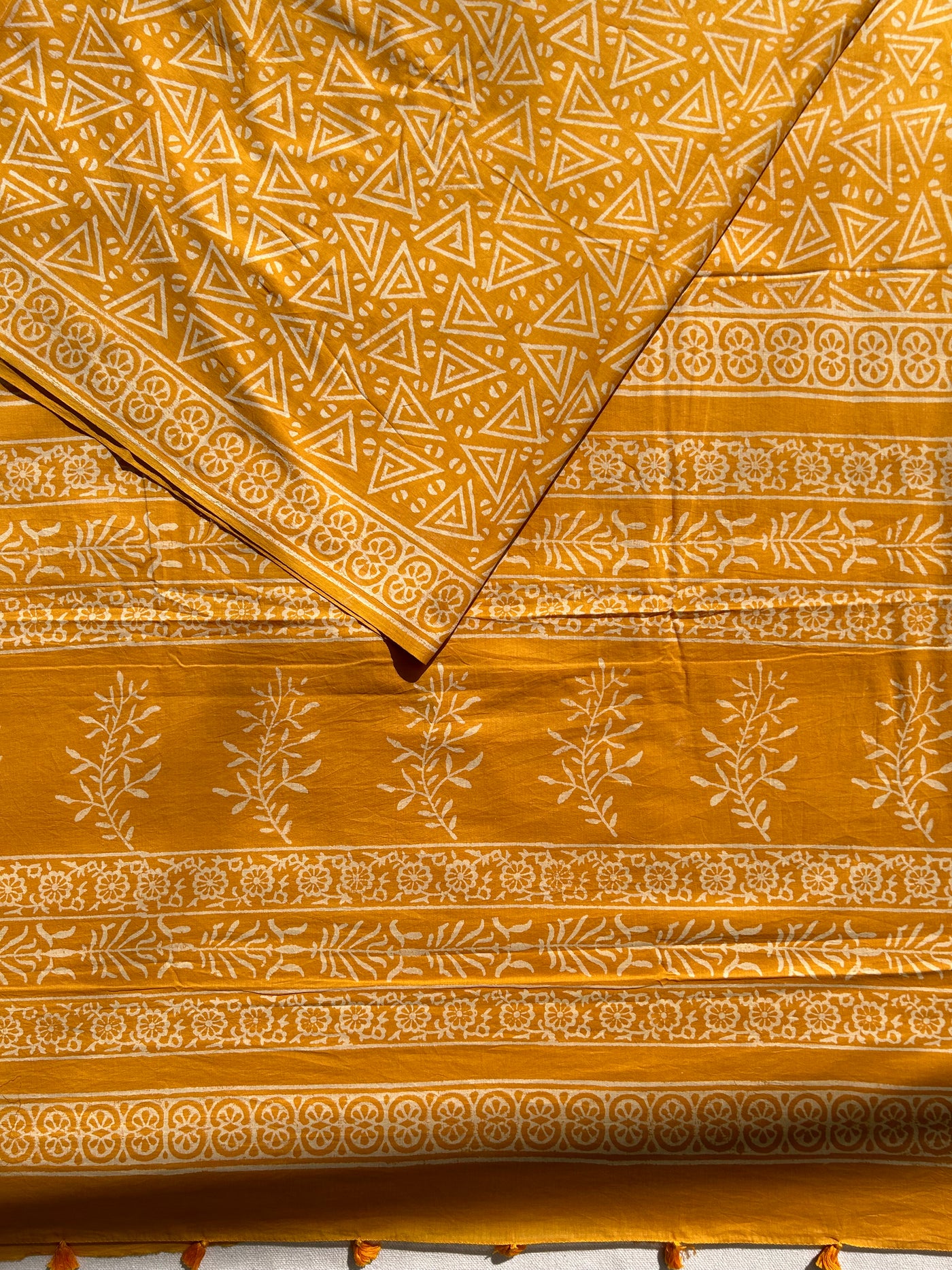 NISHA:Handmade Mul Cotton Saree