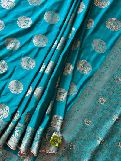 ROOPA:PARTY WEAR CHINIYA SILK BANARASI SAREE