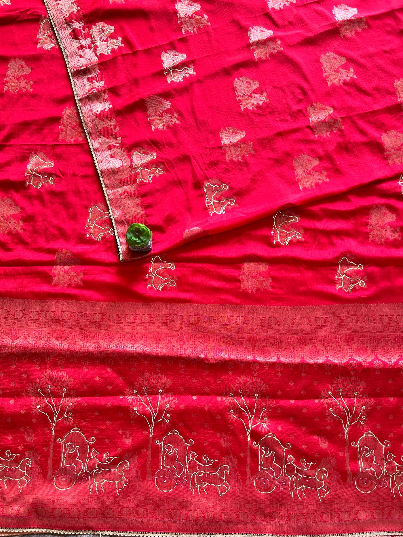 KOMAL:PARTY WEAR CHINIYA SILK BANARASI SAREE