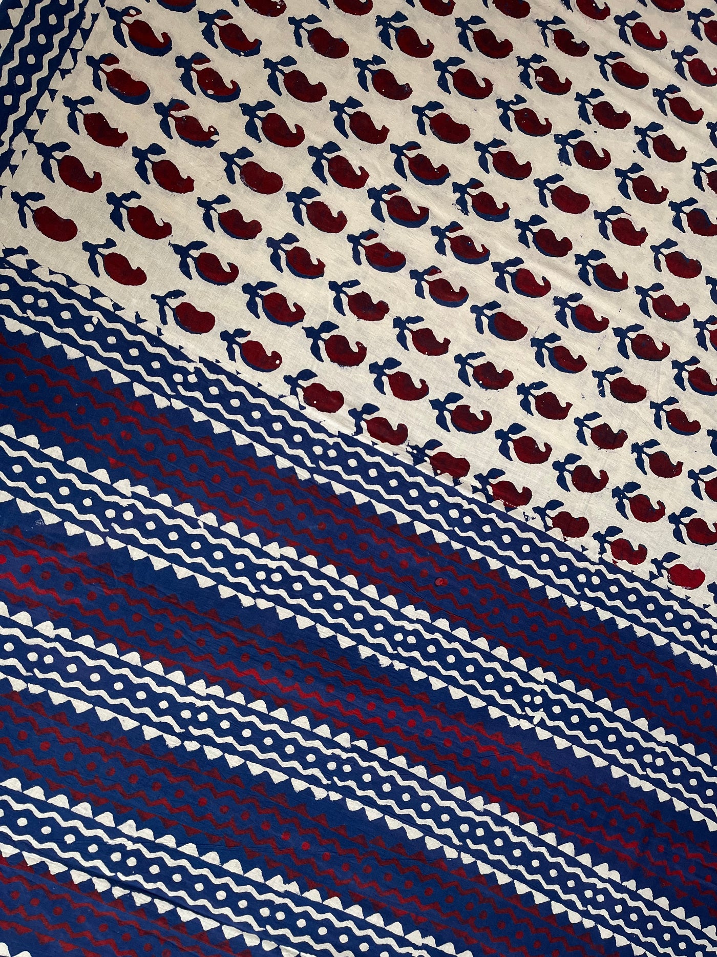 KUMKUM:Handmade Mul Cotton Saree