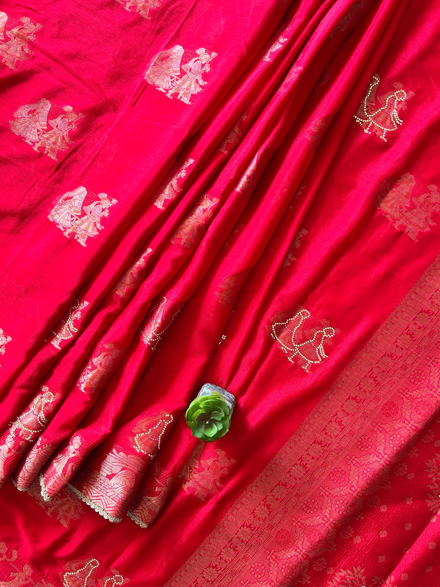 KOMAL:PARTY WEAR CHINIYA SILK BANARASI SAREE