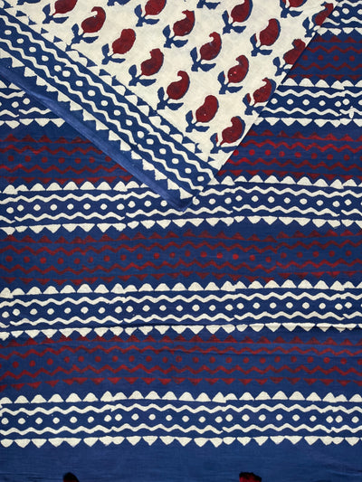 KUMKUM:Handmade Mul Cotton Saree