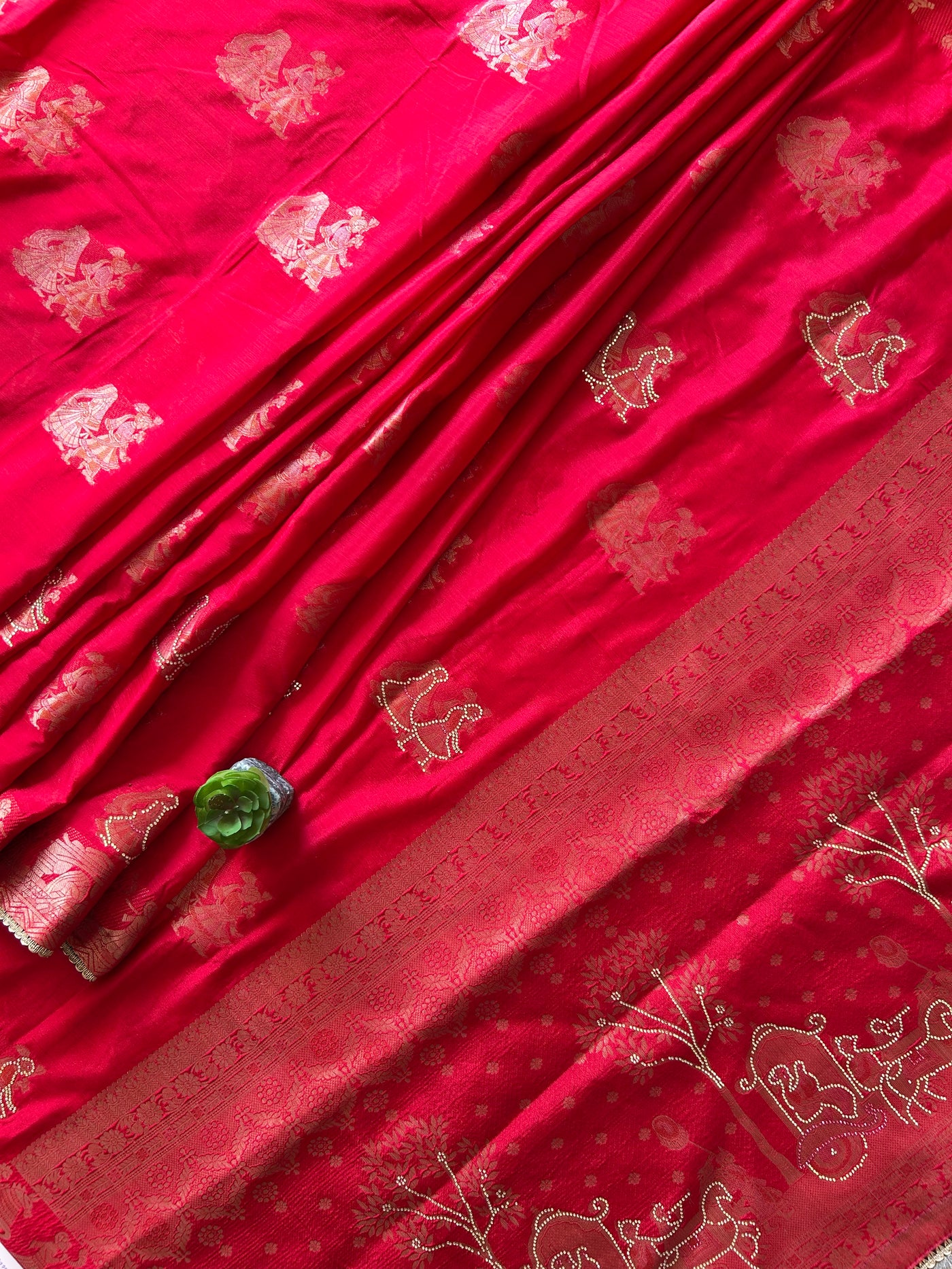 KOMAL:PARTY WEAR CHINIYA SILK BANARASI SAREE