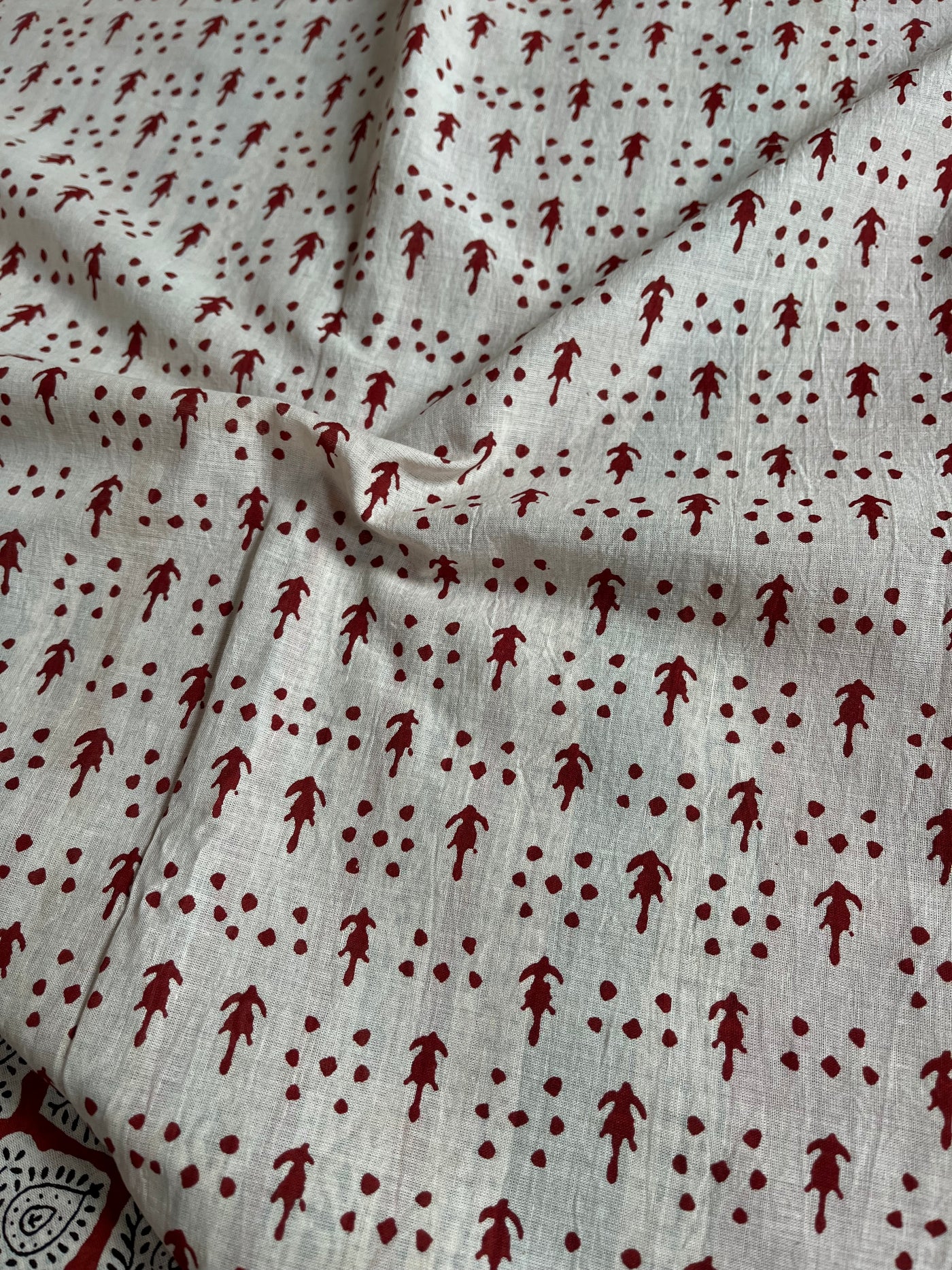 NISHA:Handmade Mul Cotton Saree