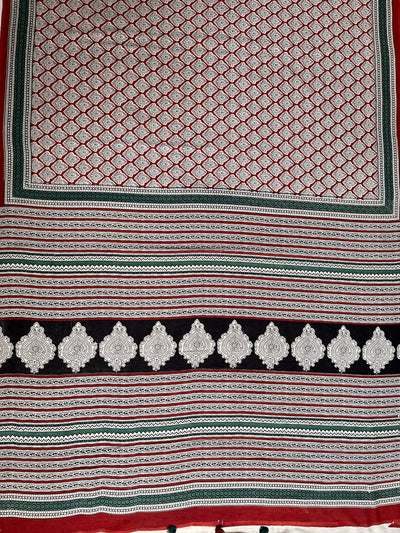 NISHA:Handmade Mul Cotton Saree