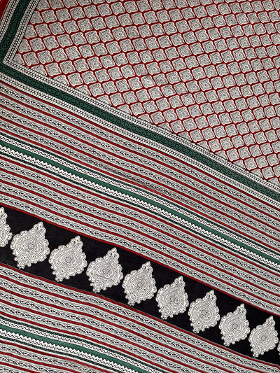 NISHA:Handmade Mul Cotton Saree