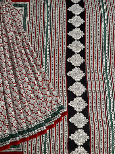 NISHA:Handmade Mul Cotton Saree