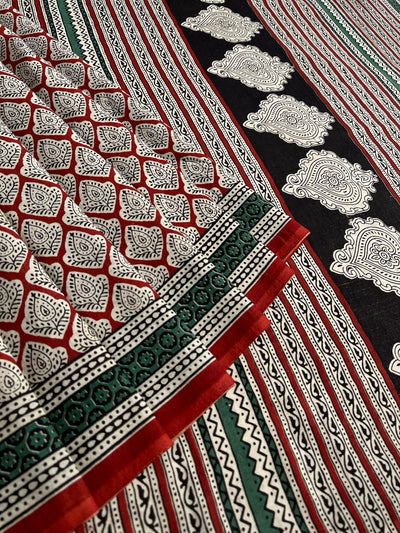 NISHA:Handmade Mul Cotton Saree