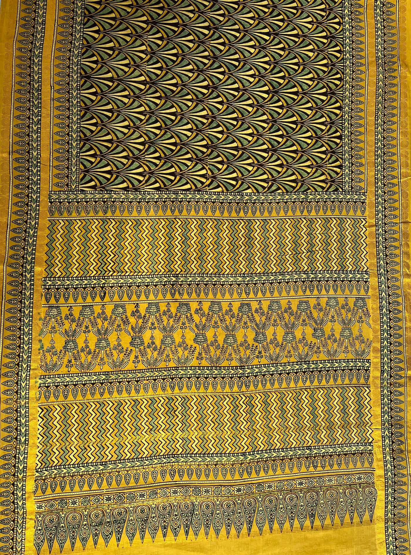 DIVISHA: Handblock printed ajrakh madurai cotton saree