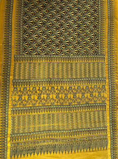 DIVISHA: Handblock printed ajrakh madurai cotton saree