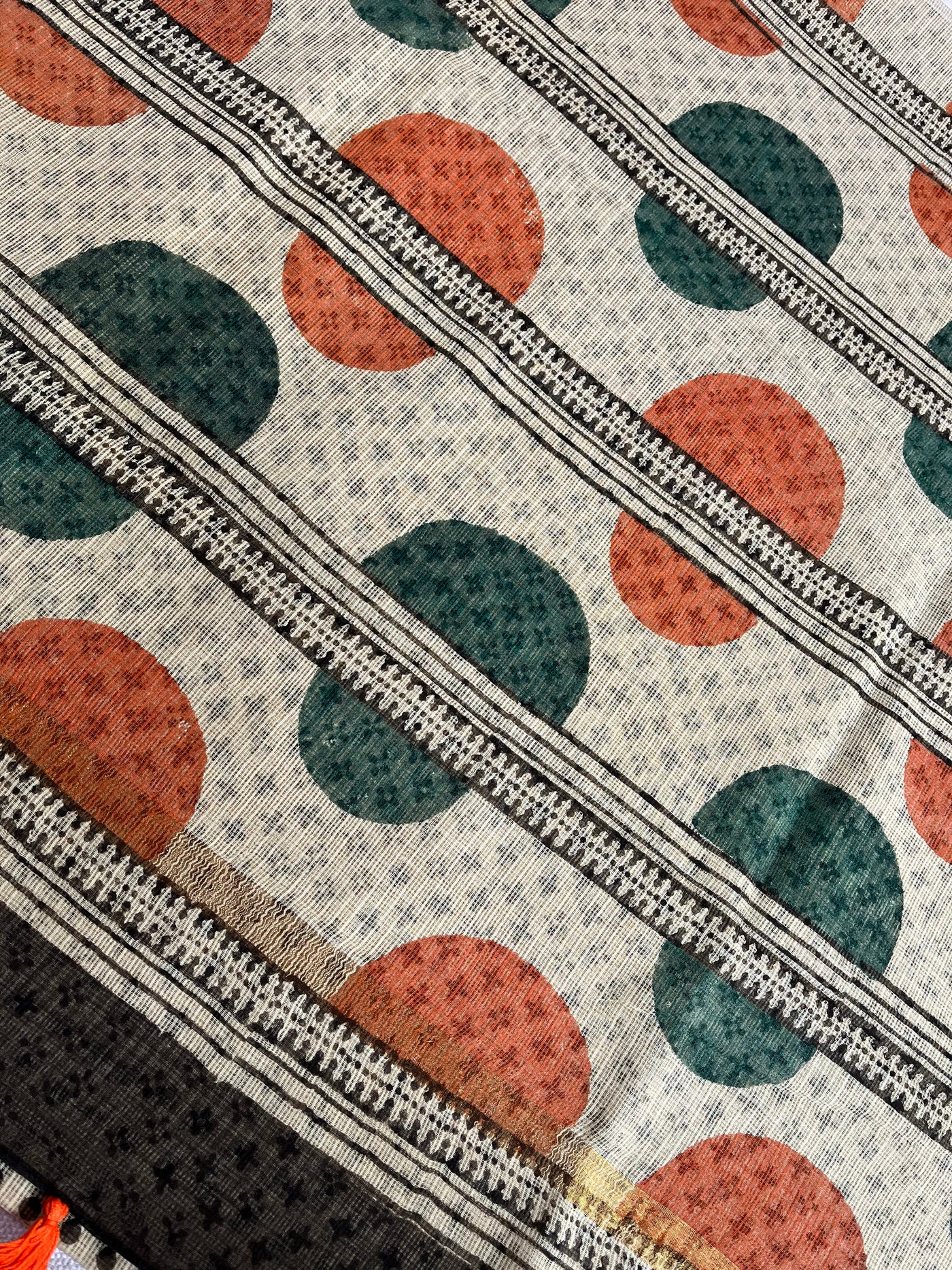 SUBHADRA: Handmade Pure cotton Kota Doria Saree