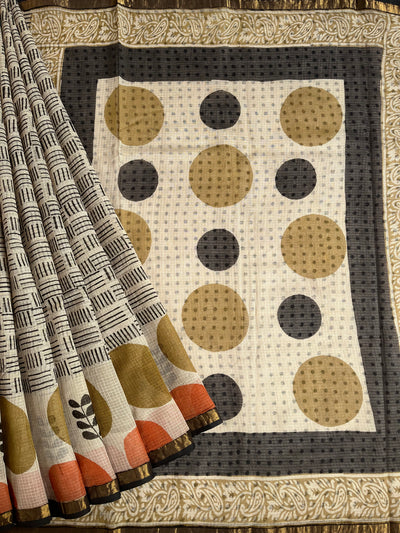 ANUBHA: Handmade Pure cotton Kota Doria Saree