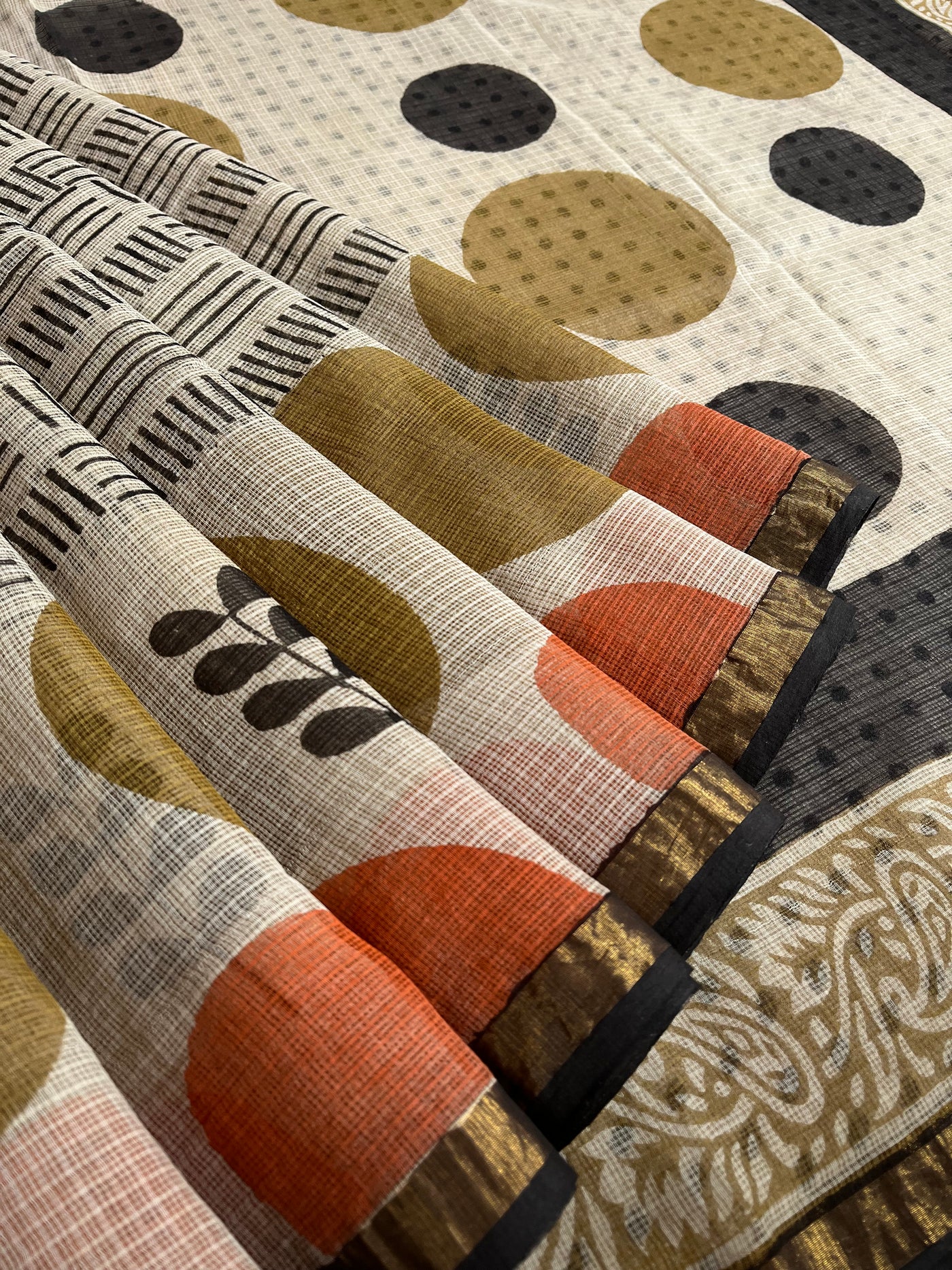 ANUBHA: Handmade Pure cotton Kota Doria Saree