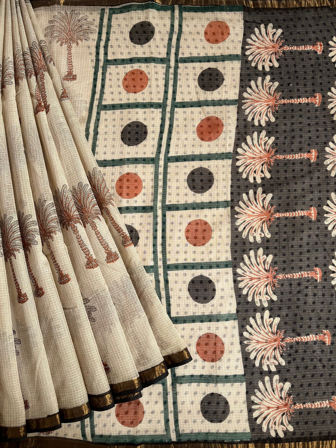 ARUNDHATI: Handmade Pure cotton Kota Doria Saree