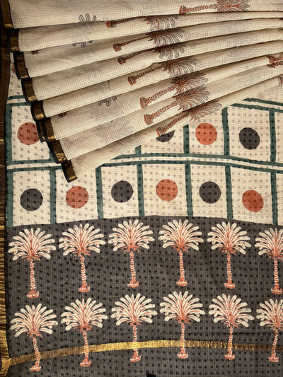 ARUNDHATI: Handmade Pure cotton Kota Doria Saree