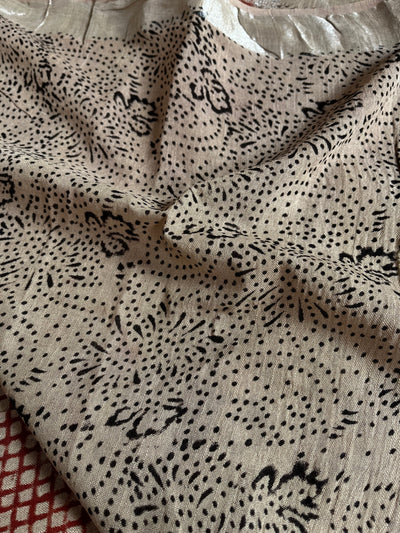 JYOTSNA: Handmade linen-cott saree