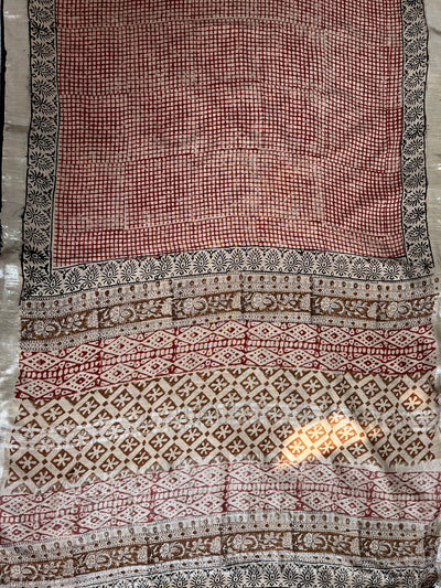 JYOTSNA: Handmade linen-cott saree