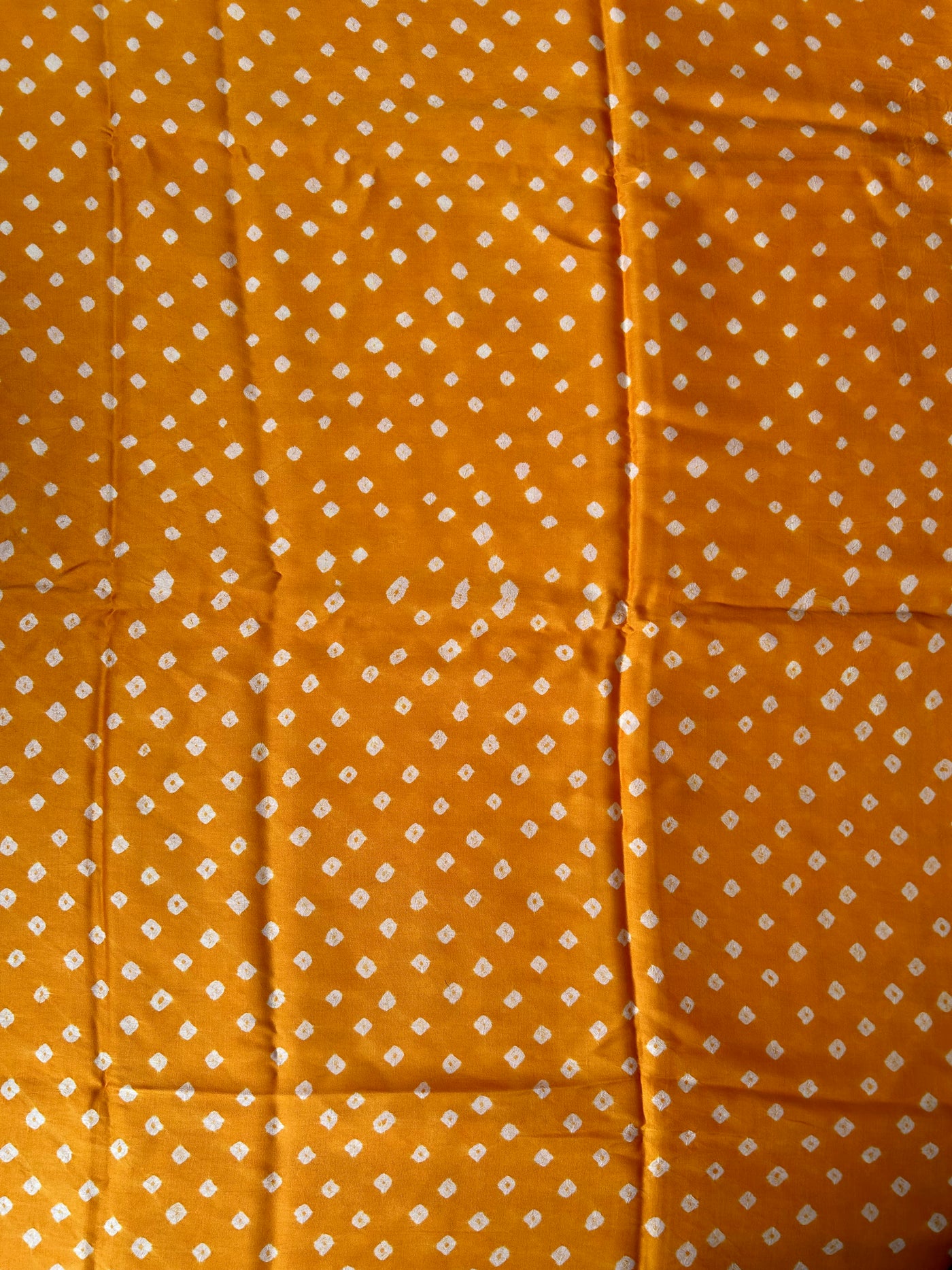 Sunny Yellow-  Hand made BHANDHANI Modal Silk Fabric