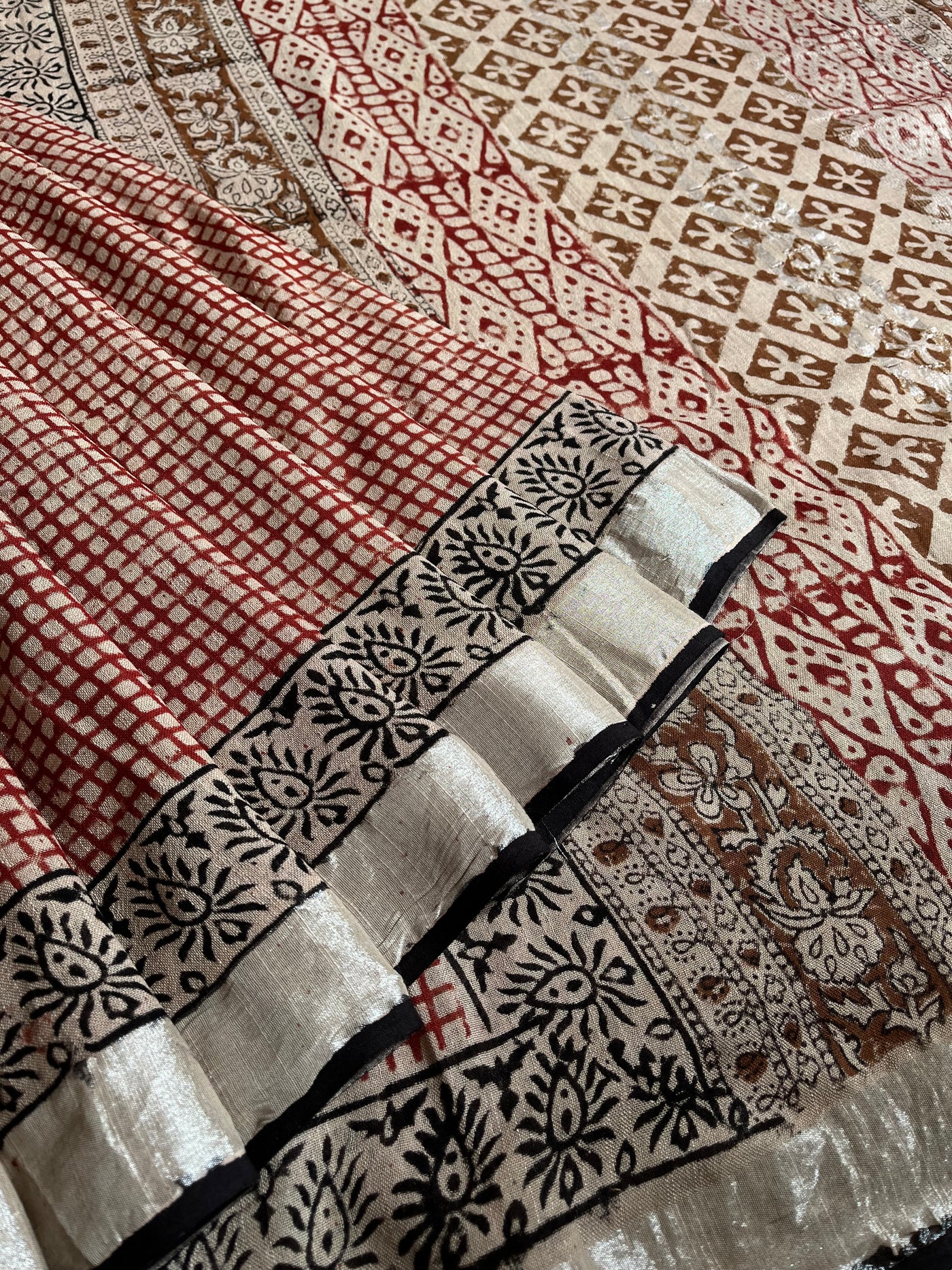 JYOTSNA: Handmade linen-cott saree