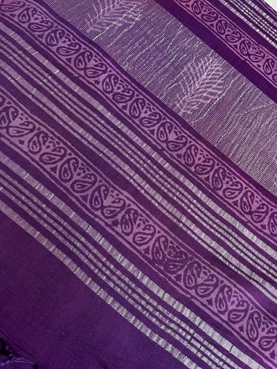 SUNAINA : Handmade linen-cott saree