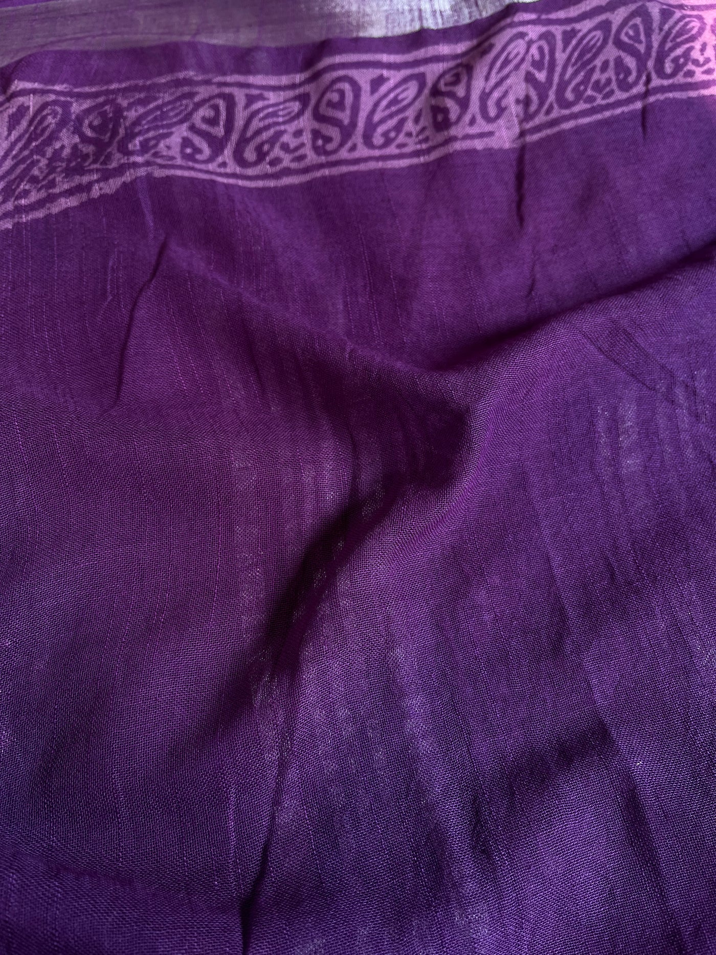 SUNAINA : Handmade linen-cott saree