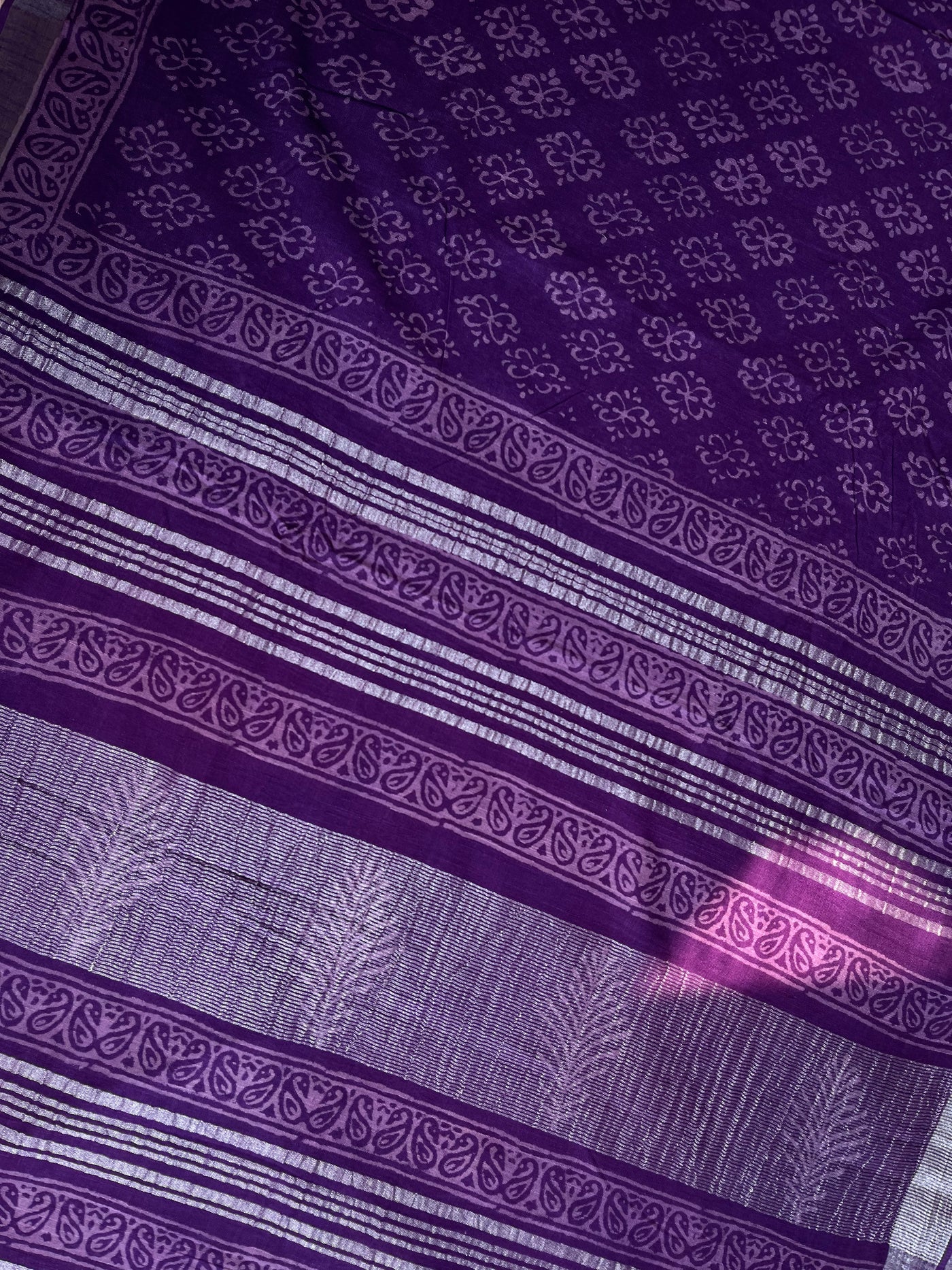 SUNAINA : Handmade linen-cott saree