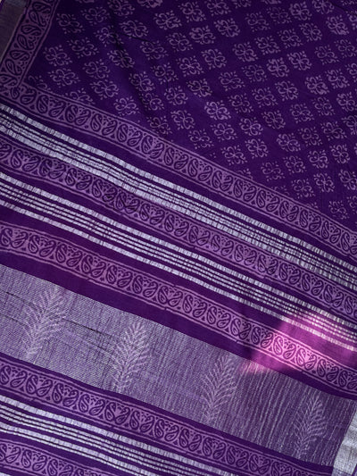 SUNAINA : Handmade linen-cott saree