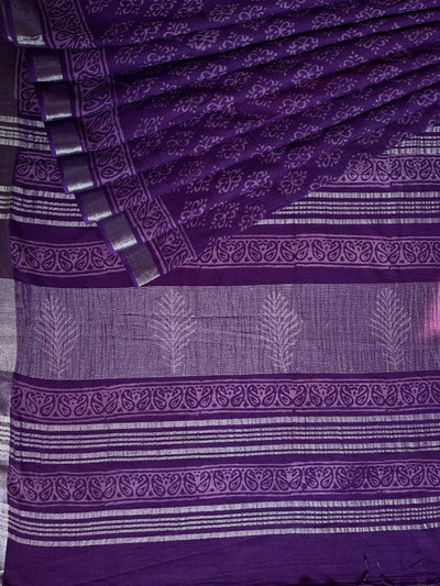 SUNAINA : Handmade linen-cott saree