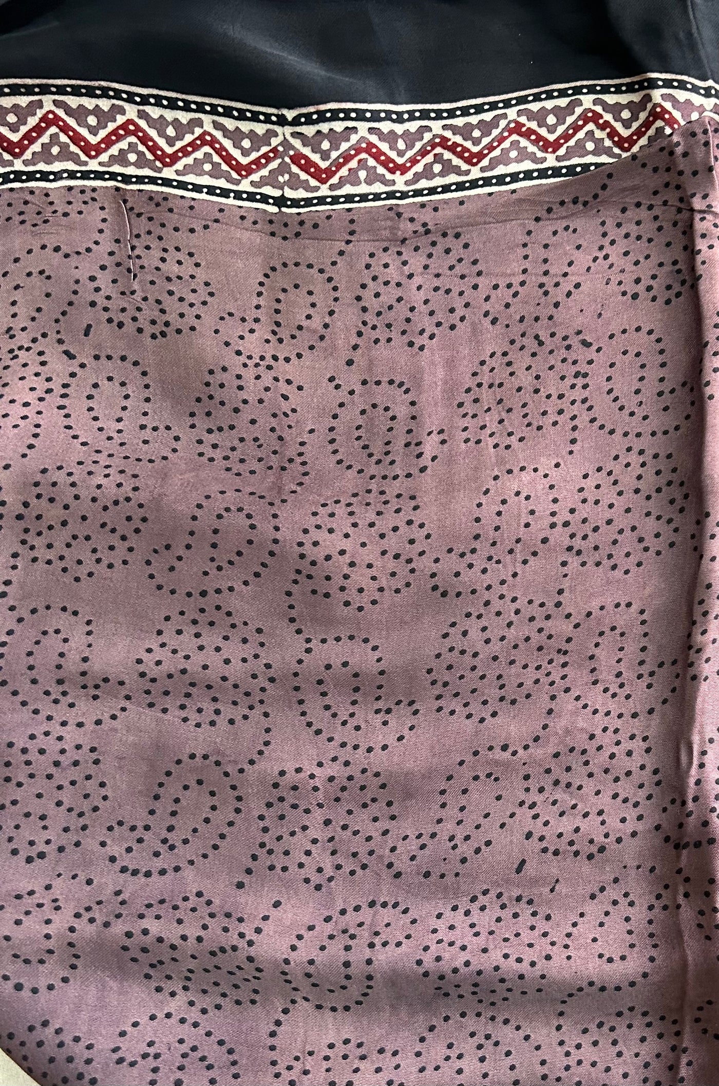 ROLI: MODAL SILK TISSUE Meenakari AJRAKH