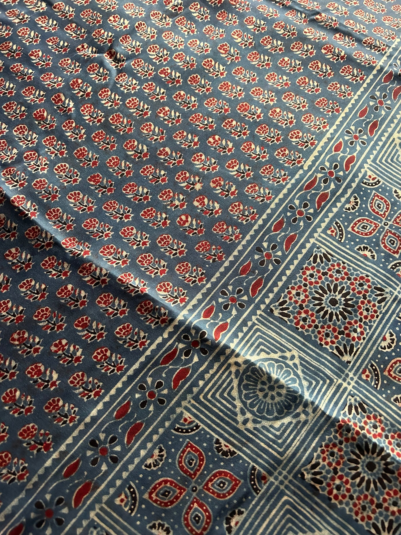 MRIDULA : Handmade Gharchola Ajrakh Saree