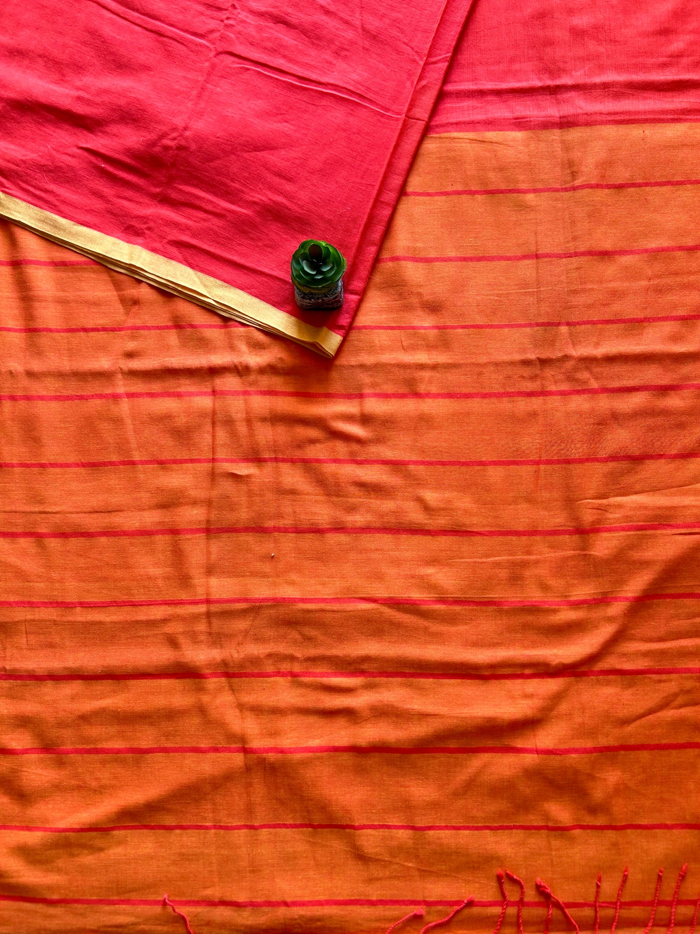 Narangi:Handloom cotton saree