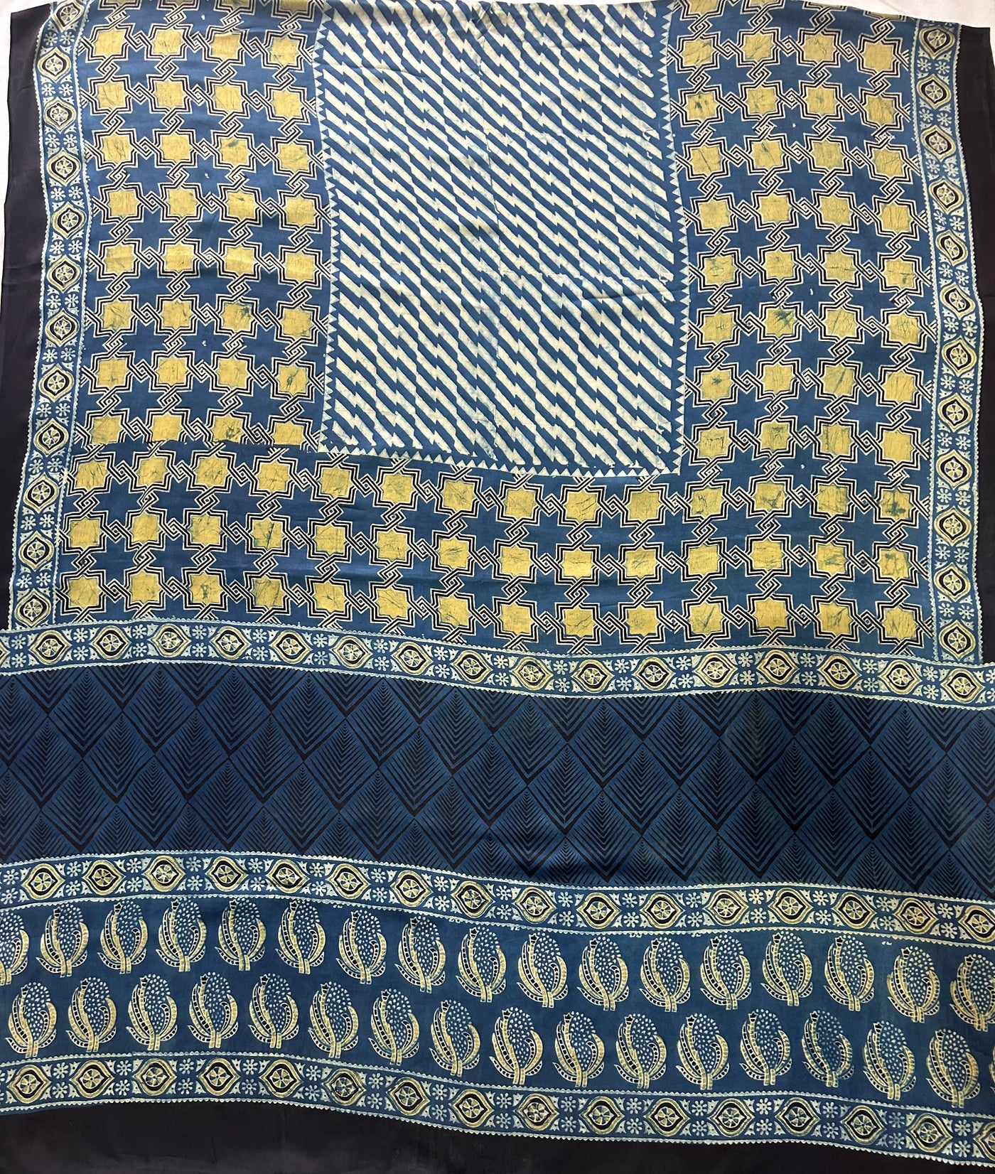 SUJAIN: AJRAKH MODAL SILK DUPATTA