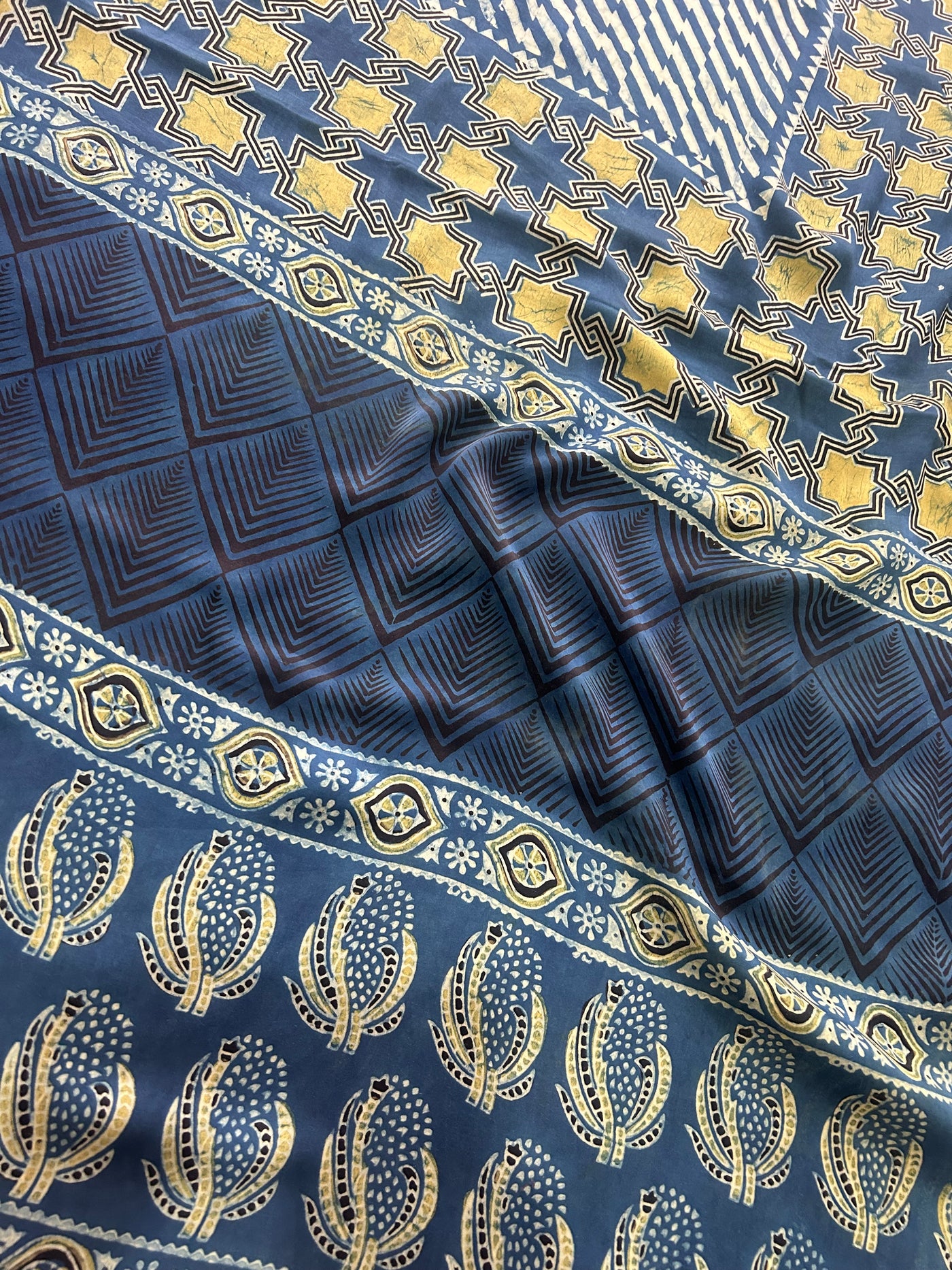 SUJAIN: AJRAKH MODAL SILK DUPATTA