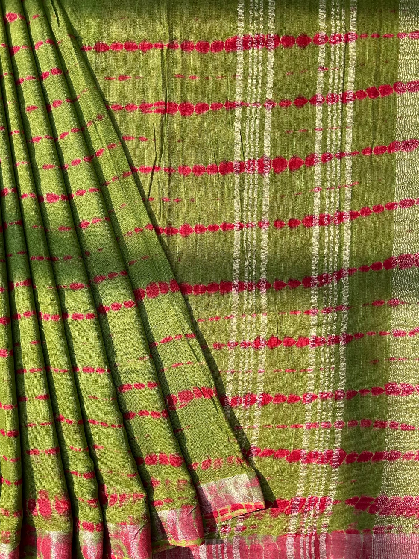 MOCKTAIL : Handmade linen-cott saree