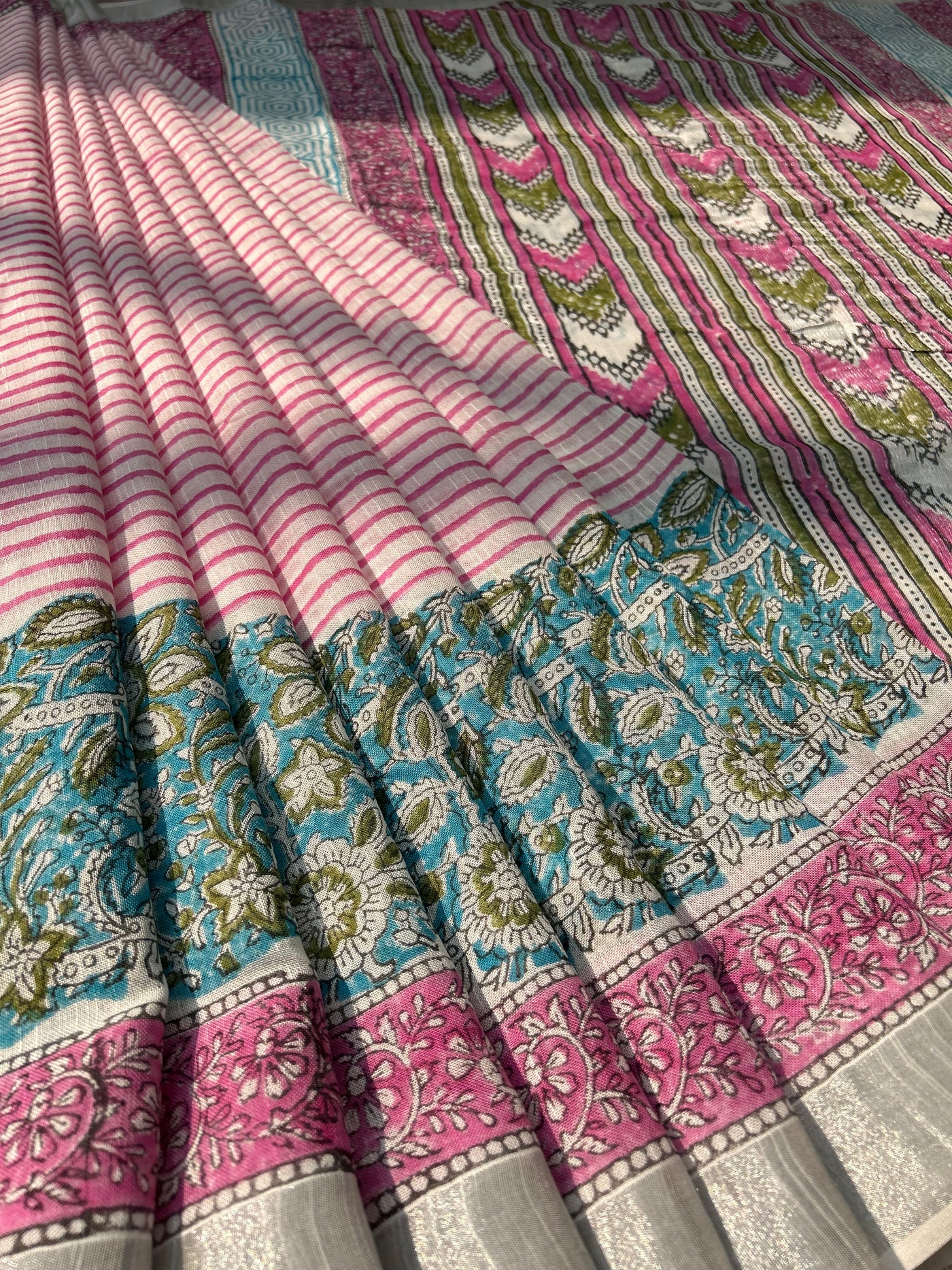 KALI : Handmade linen-cott saree