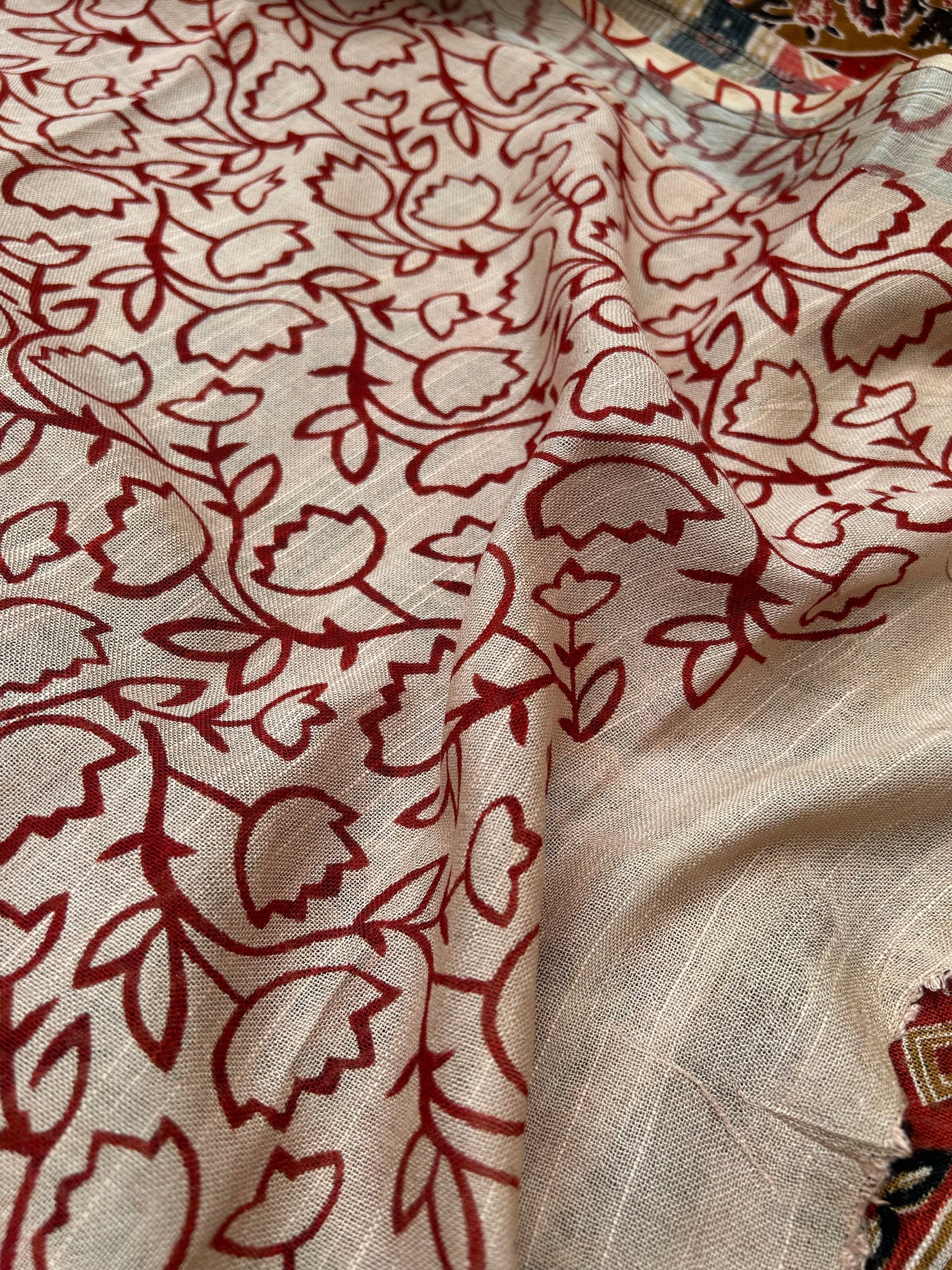 KHUSHI : Handmade linen-cott saree