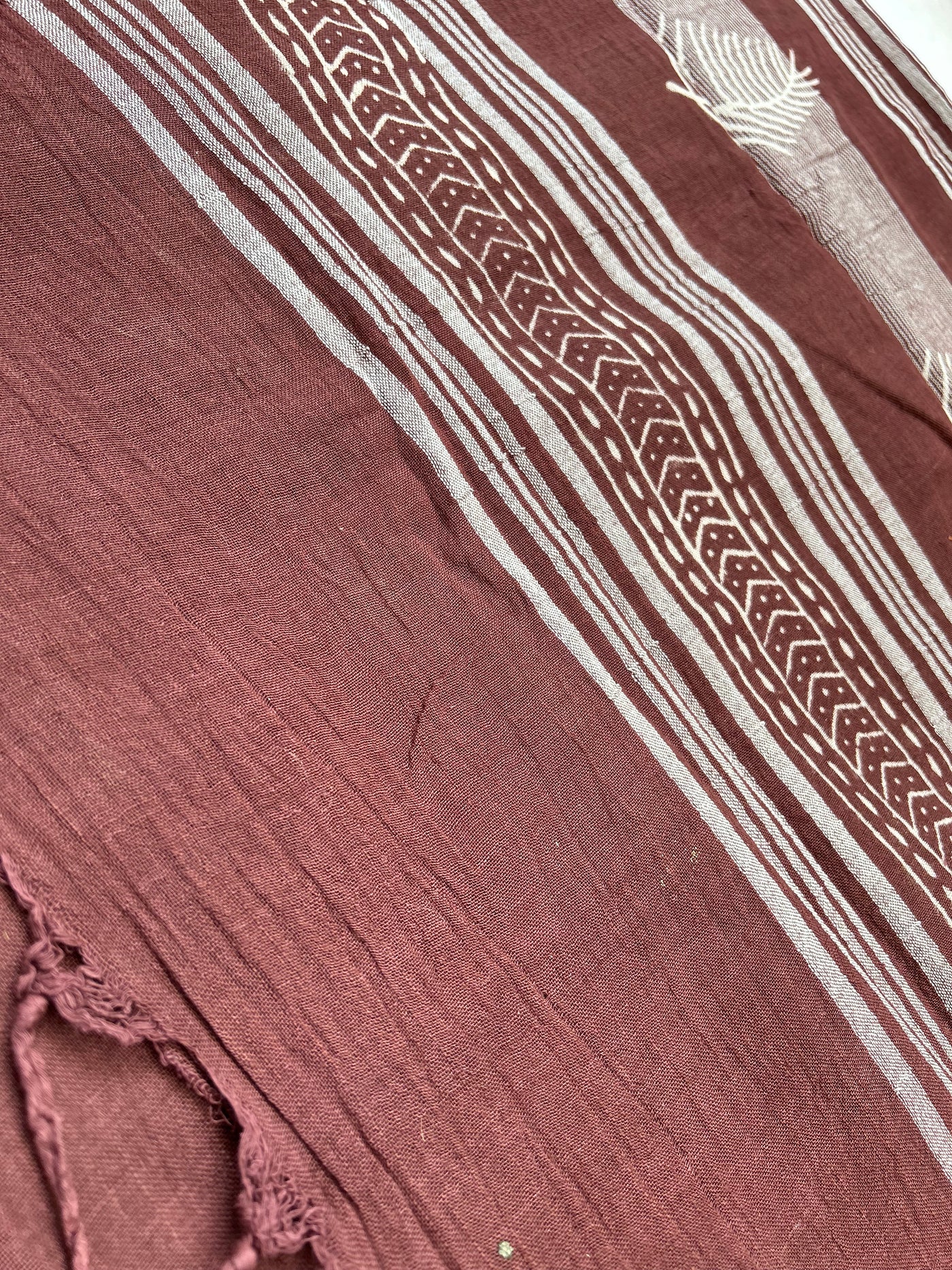 SUNAINA : Handmade linen-cott saree