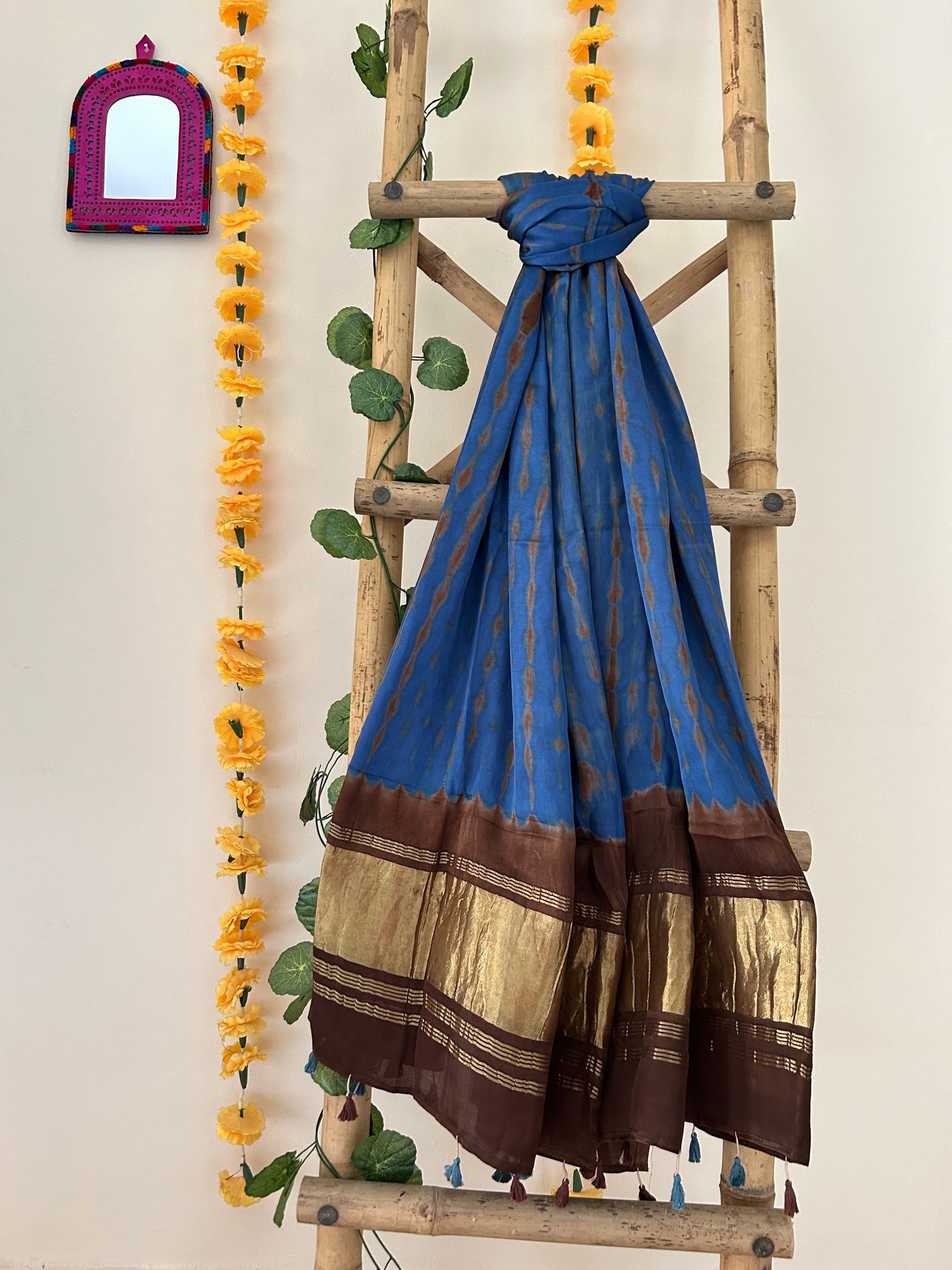 Ink&diary: Handmade tie&dye modal silk tissue dupatta