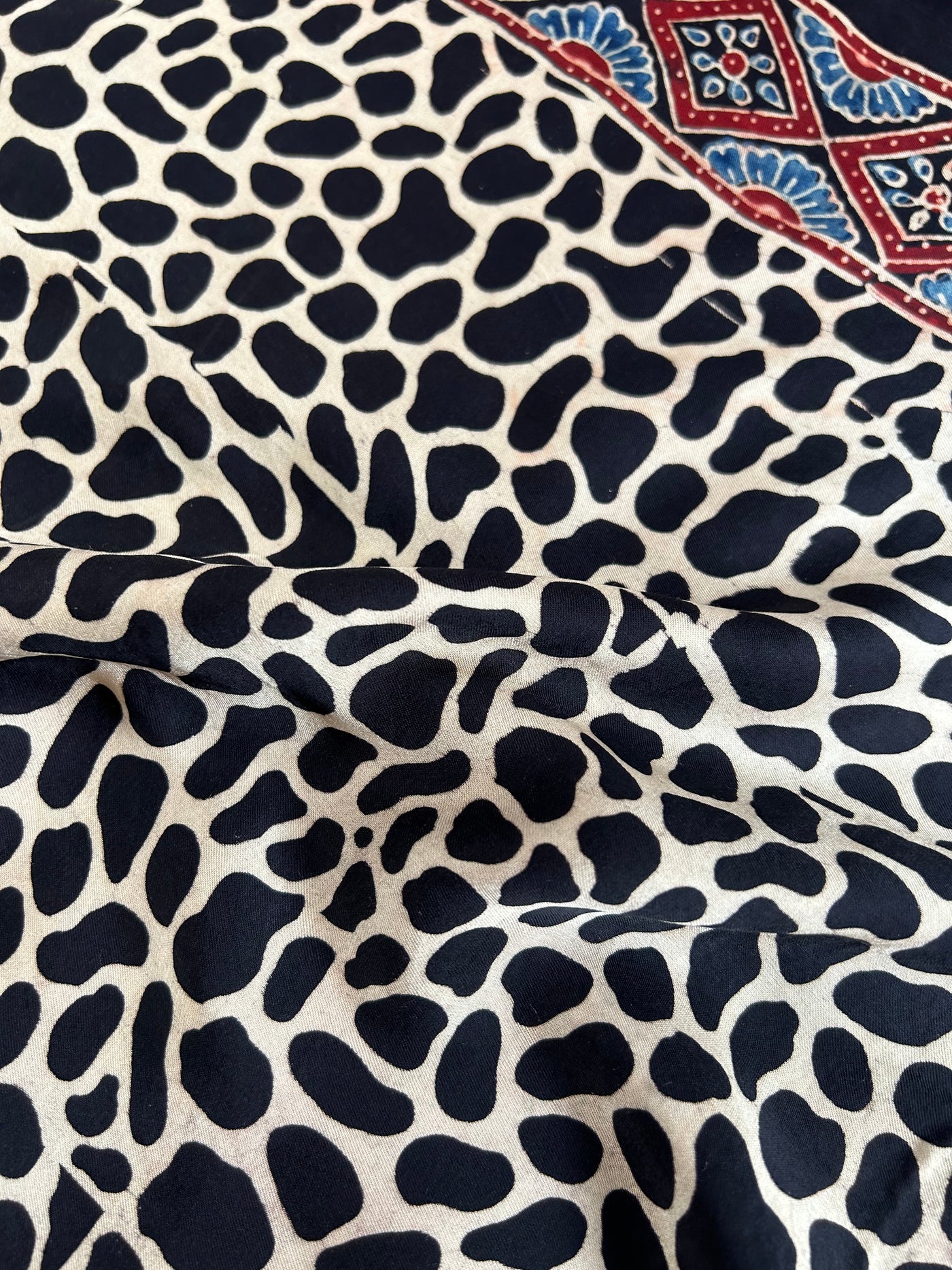ADITI: HANDBLOCK AJRAKH MODAL SILK SAREE