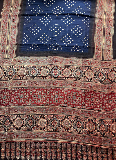 GAURI : AJRAKH MODAL SILK DUPATTA