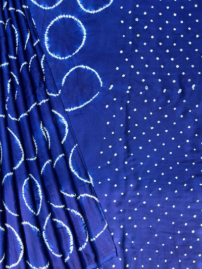 Chat Box: Shibori Bandhej Modal Silk Saree