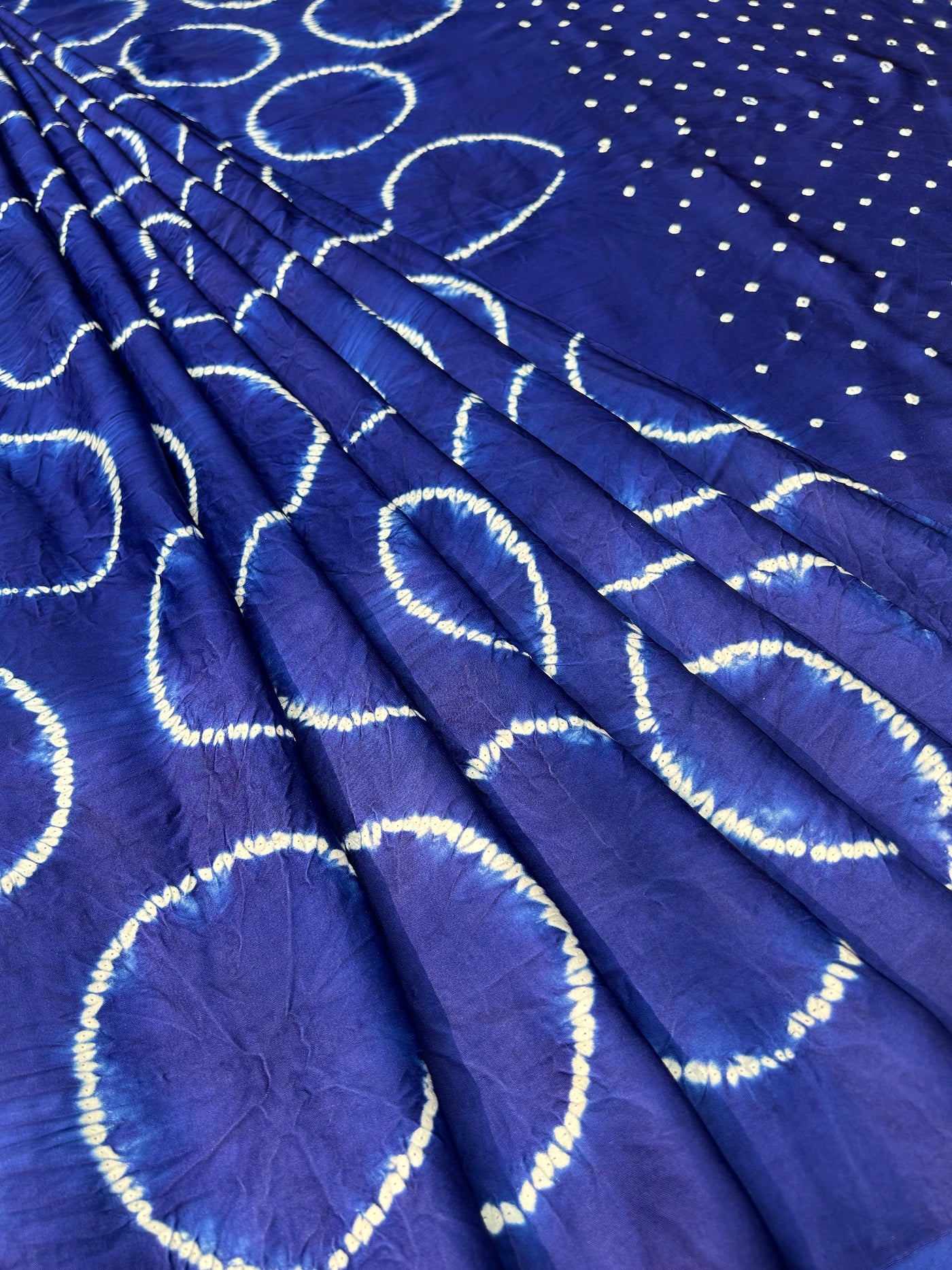 Chat Box: Shibori Bandhej Modal Silk Saree