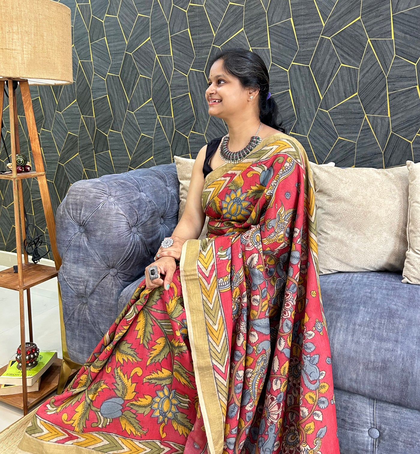 Meri Zindgi: Handloom Pure Tussar Kalamkari saree
