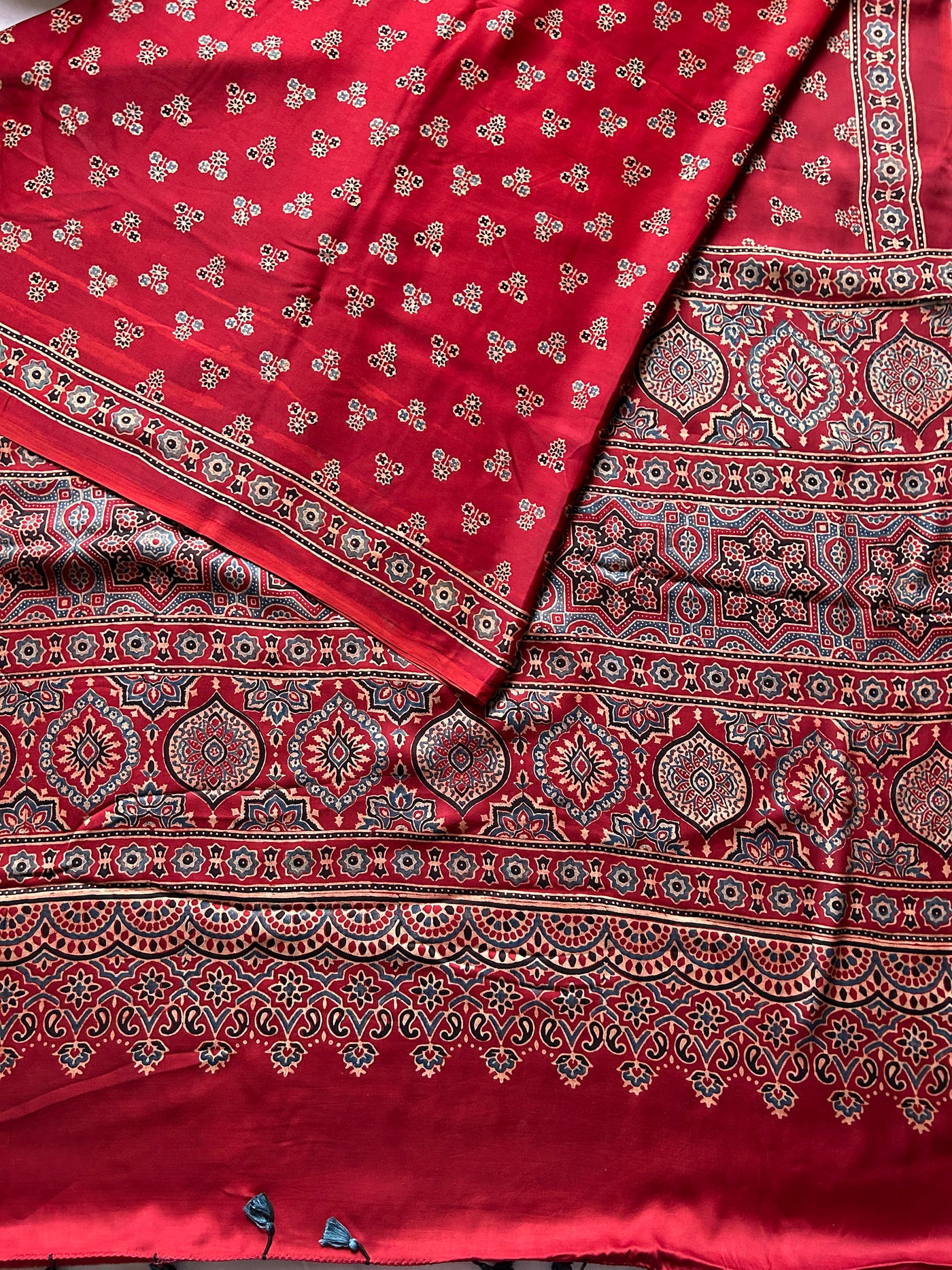 NACHIKETA: MODAL SILK TISSUE AJRAKH