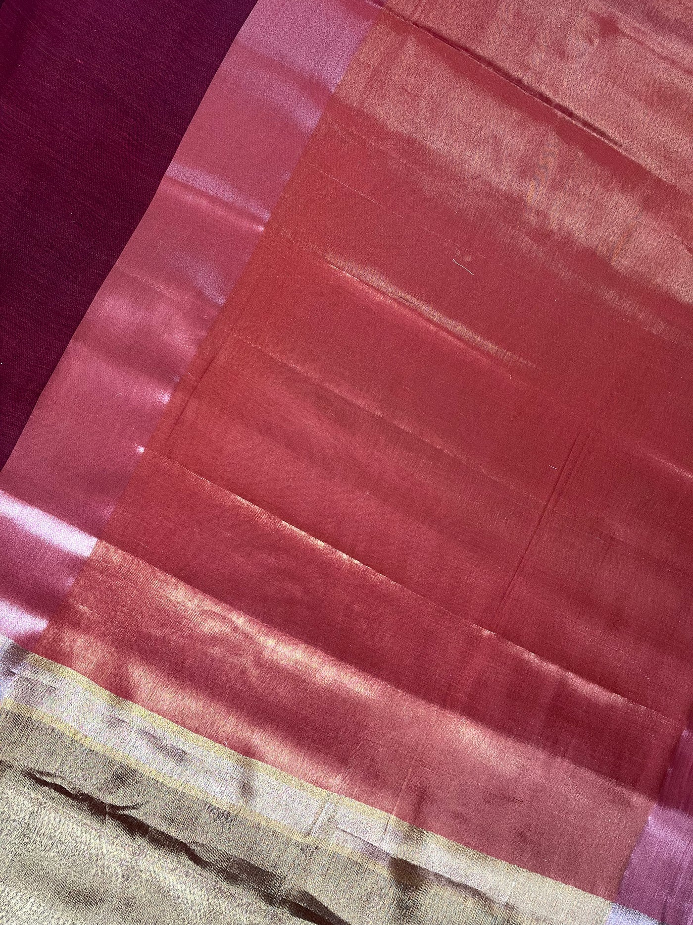 KAMINI : ROSE GOLD, DESIGNER PARTY WEAR TISSUE SILK SAREE